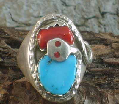 Native American Ring Effie C- sz 8.75